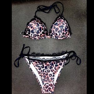 Leopard bikini/lingerie swimsuit